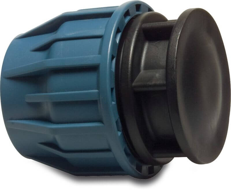 Jason Cap PP DVGW/KIWA/WRAS/SVGW 16 bar compression black/blue Jason Cap PP DVGW/KIWA/WRAS/SVGW 16 bar compression black/blue