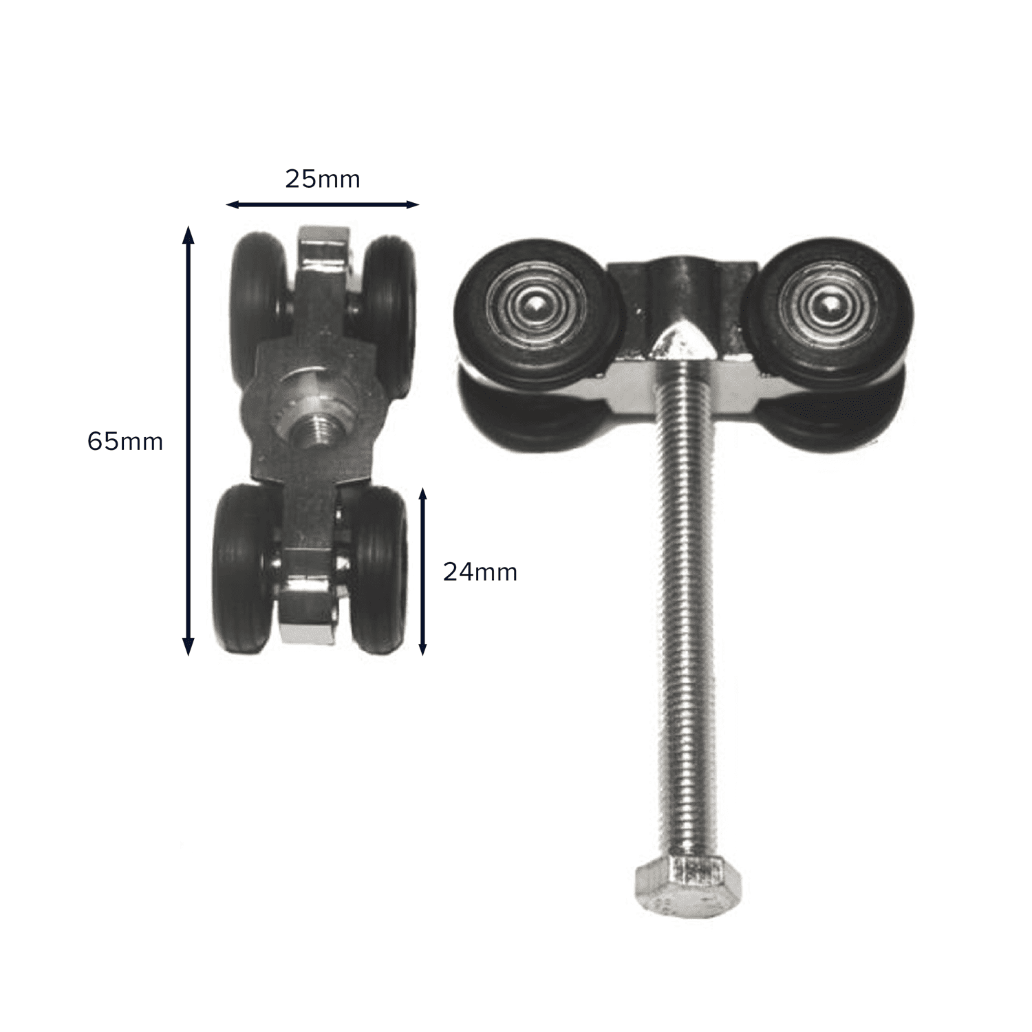 Door Roller Carriage for polytunnel sliding door Door Roller Carriage for polytunnel sliding door with dimensions